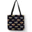 Women Travel Practical Shoulder Bag Cartoon Lovely Cat Printed Durable Linen Tote Bag for Marketing Girls Casual School Handbag
