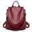 Waterproof Anti-Theft Leather Backpack