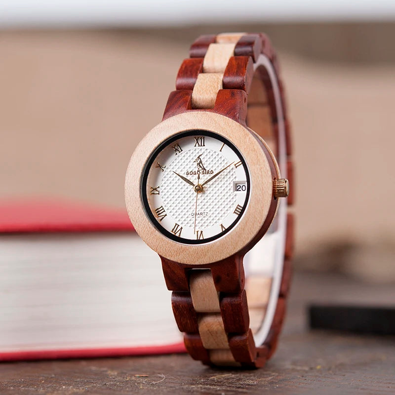 Timepieces Wooden Band Quartz Wood Watch personalized