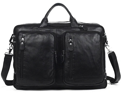 Fashion Multi-Function Full Grain Genuine Leather Travel Bag Men's Leather Luggage Travel Bag Duffle Bag Large Tote Weekend Bag