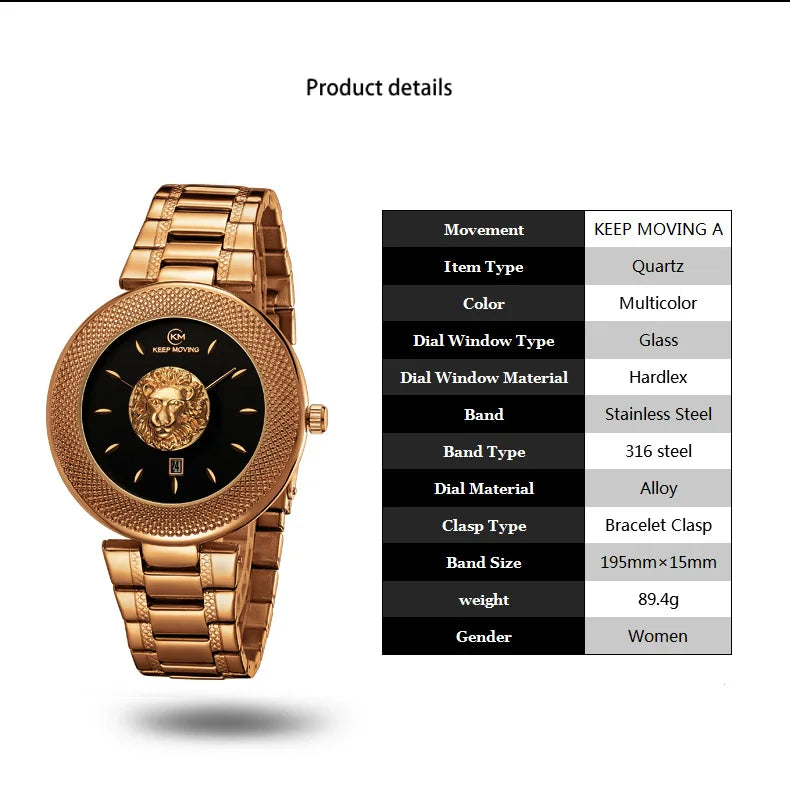 Top Luxury Elegant Women Watch Quartz Waterproof