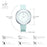 New Skyblue Leather Strap Buckle Watch 38 MM Big Top Brand Simple Dial  Luxury Ladies Watch