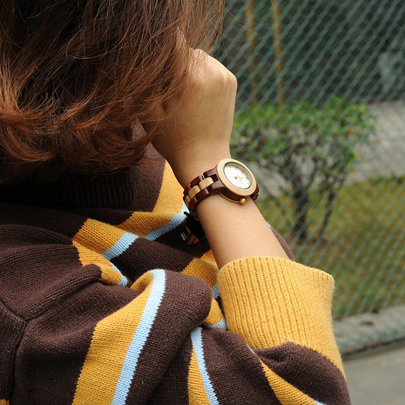 Timepieces Wooden Band Quartz Wood Watch personalized