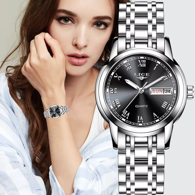 Top Brand Luxury Stainless Steel Calendar Sport Quartz Watch