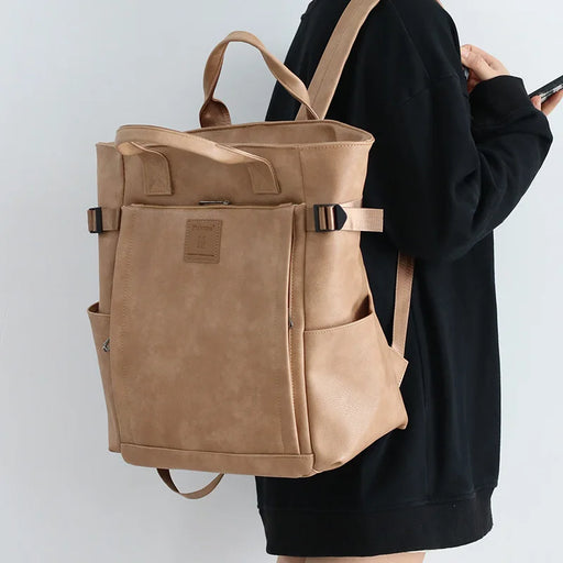Designer Women Backpacks PU Leather Travel Men Backpack large capacity School Bags Female big totes student laptop bags bagpack