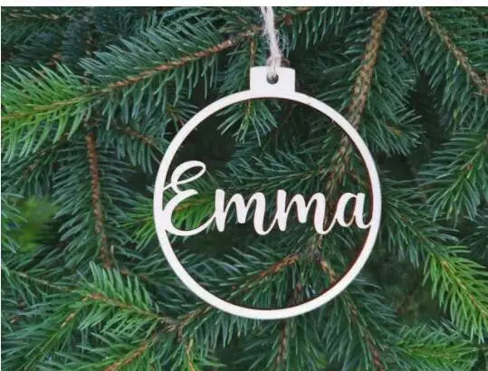 Personalized Dog Name Paw Christmas Ornament.