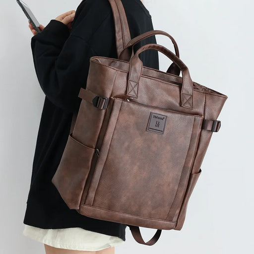 Designer Women Backpacks PU Leather Travel Men Backpack large capacity School Bags Female big totes student laptop bags bagpack