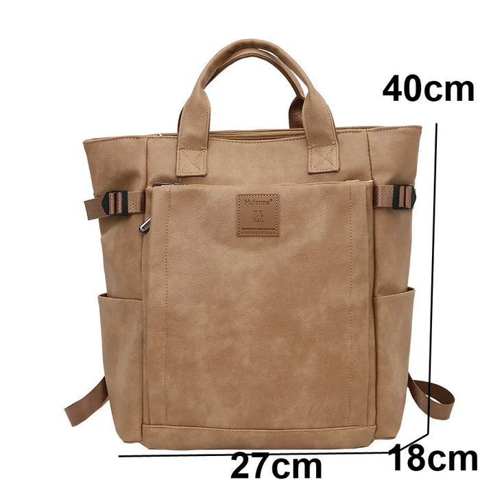 Designer Women Backpacks PU Leather Travel Men Backpack large capacity School Bags Female big totes student laptop bags bagpack