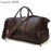 Big Capacity Genuine Leather Travel Bags Men Women Soft Black Cowhide Casual Travel Duffel High Quality Cow Leather Shoulder Bag