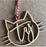 Personalized Dog Name Paw Christmas Ornament.