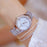 Unusual Gold Women Watches Stainless Steel Ladies Wrist Watch