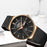 Ultra-thin Calendar Week Quartz Watch Ladies Mesh Stainless Steel Waterproof