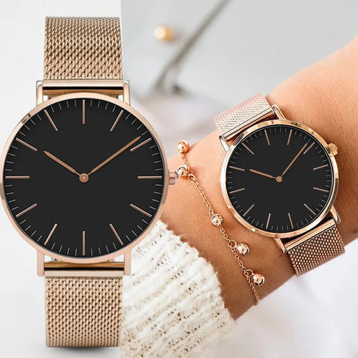 Ultra thin Stainless Steel Ladies Watch