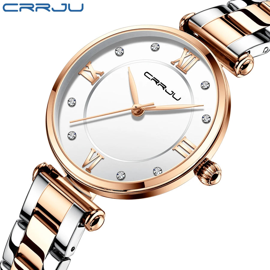 Stainless Steel Elegant Women Quartz Watch