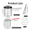 Kitchen Deep Fryer Pot 304 Stainless Steel Deep Frying Pot Fried Chicken Fryer