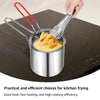 Kitchen Deep Fryer Pot 304 Stainless Steel Deep Frying Pot Fried Chicken Fryer