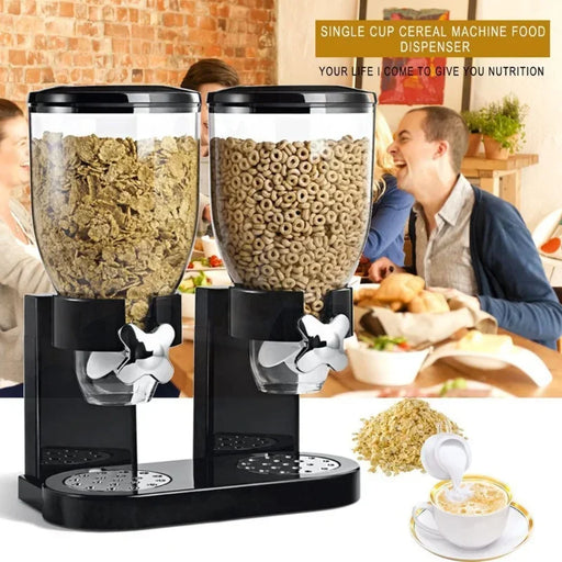 Multifunctional cereal and dry food storage dispenser