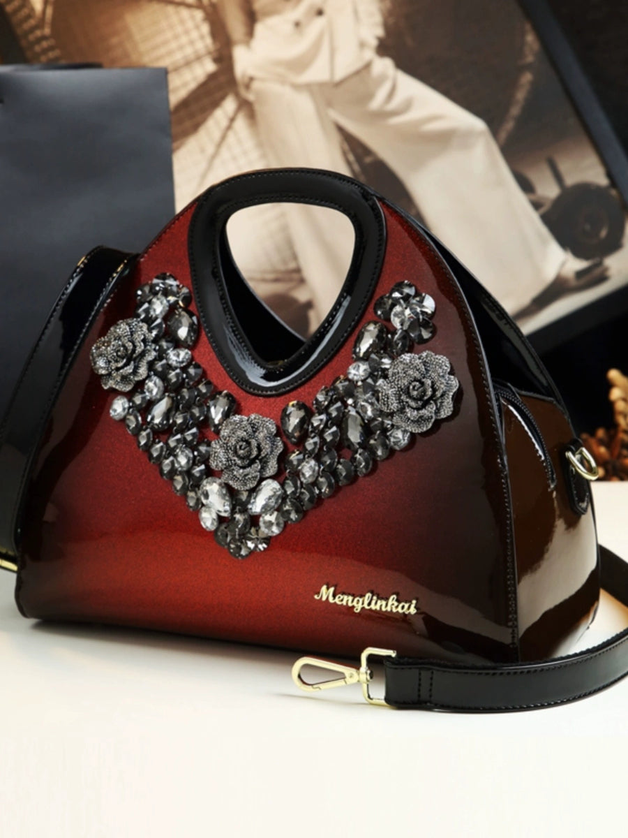 Genuine Leather Middle-Aged Dumpling Bag