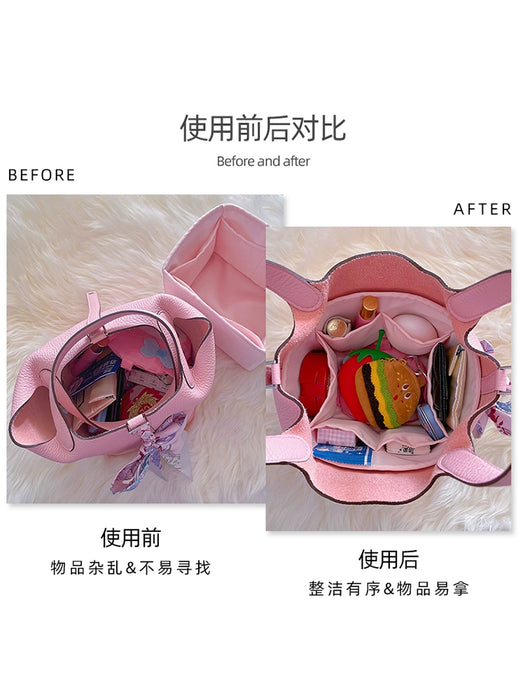 Classy Storage Bag Middle Bag Suitable for Kelly Garden Mini Lindy Platinum Birkin Vegetable Basket Liner Bag