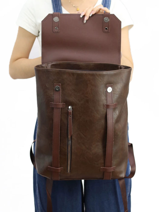 Couple’s Leather Backpack
