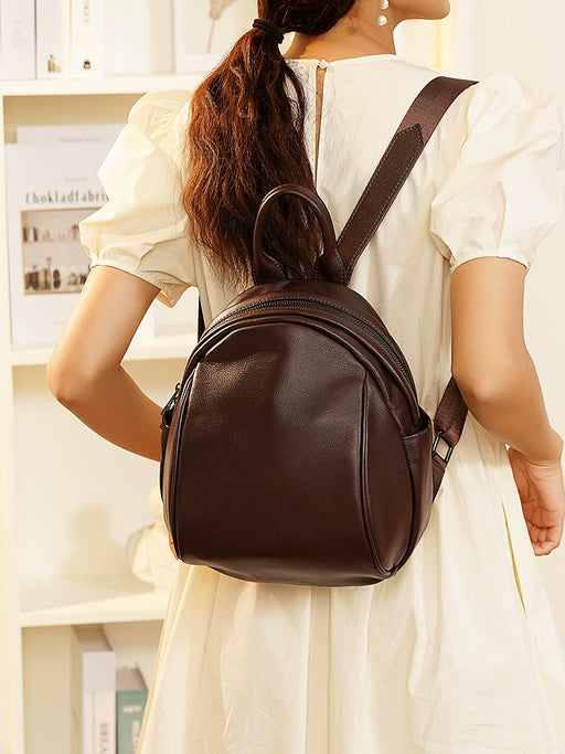 Women’s First Layer Leather Backpack