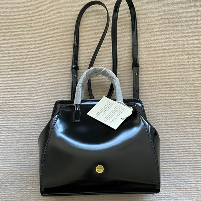Lememe Retro Glossy School Backpack for Women