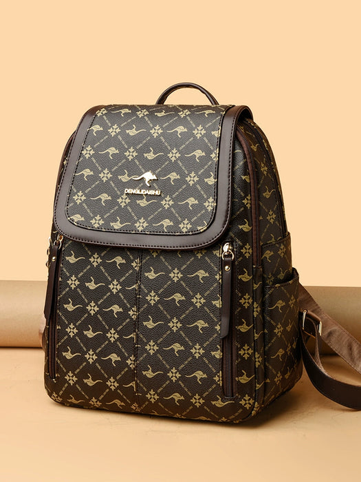 Women’s Large Capacity Leather Travel Backpack
