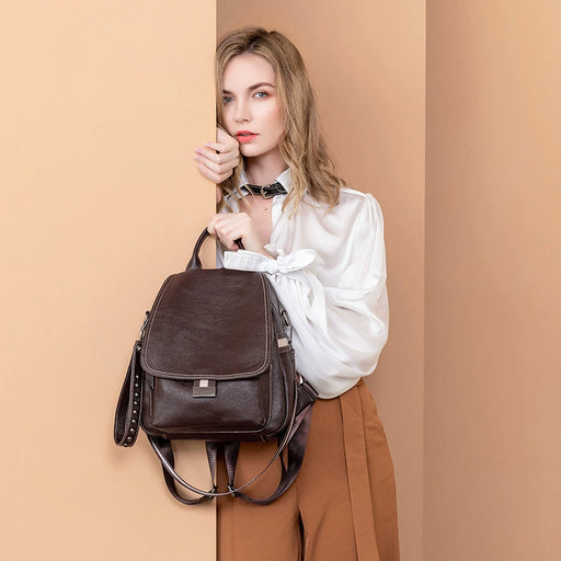 Genuine Leather Women’s Fashion Backpack