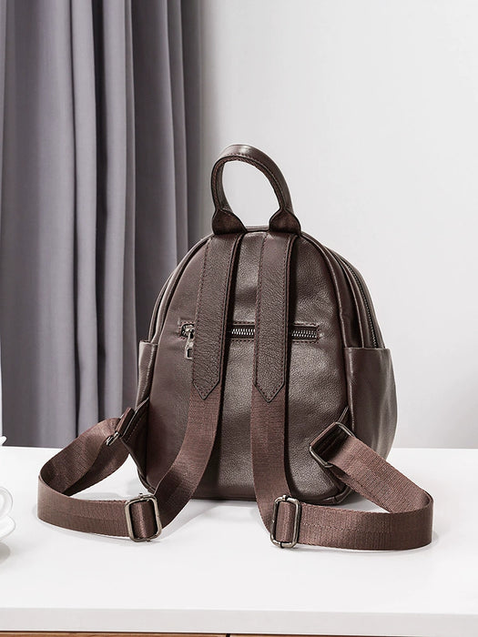 Women’s First Layer Leather Backpack