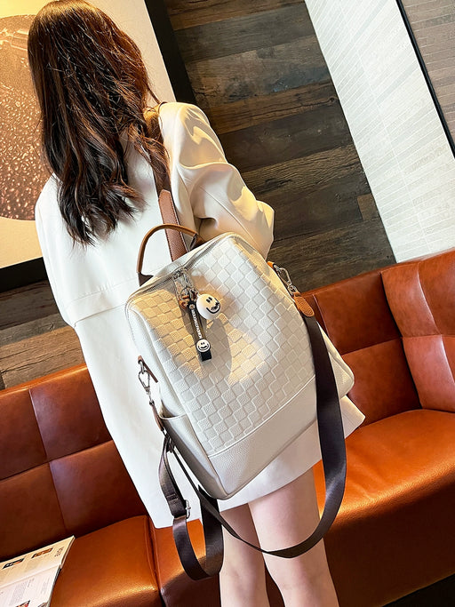 Trendy Women’s Plaid Backpack