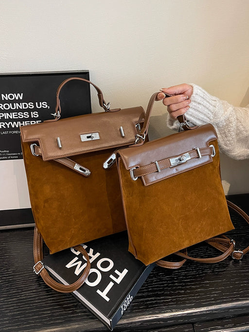 Women’s Suede Shoulder Backpack
