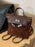 Women’s Suede Shoulder Backpack