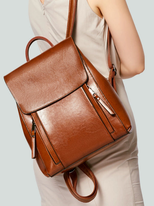 Vintage Genuine Leather Backpack for Women
