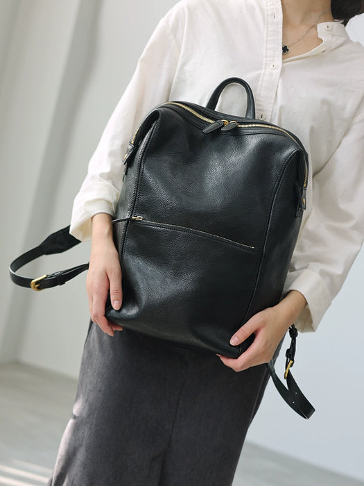 Women's Full Leather Backpack