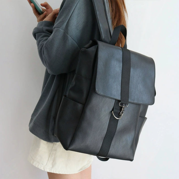 Women's Soft Leather Laptop Backpack