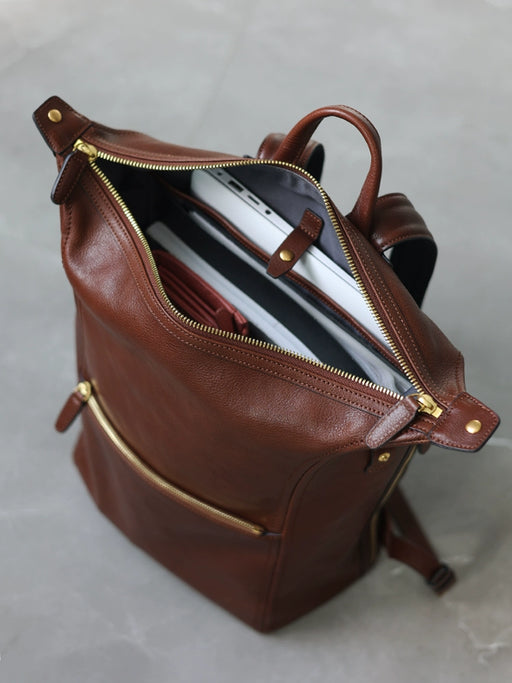 Women's Full Leather Backpack