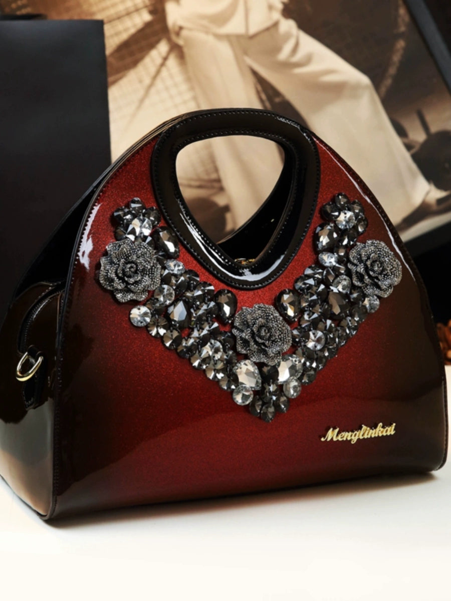 Genuine Leather Middle-Aged Dumpling Bag