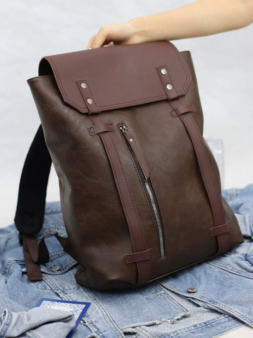 Couple’s Leather Backpack