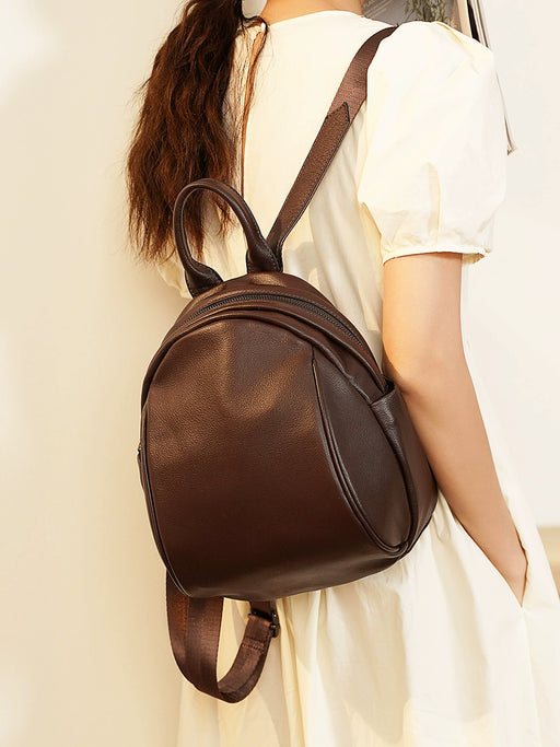 Women’s First Layer Leather Backpack