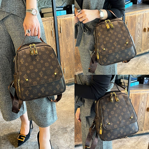 Women’s Genuine Leather Travel Backpack