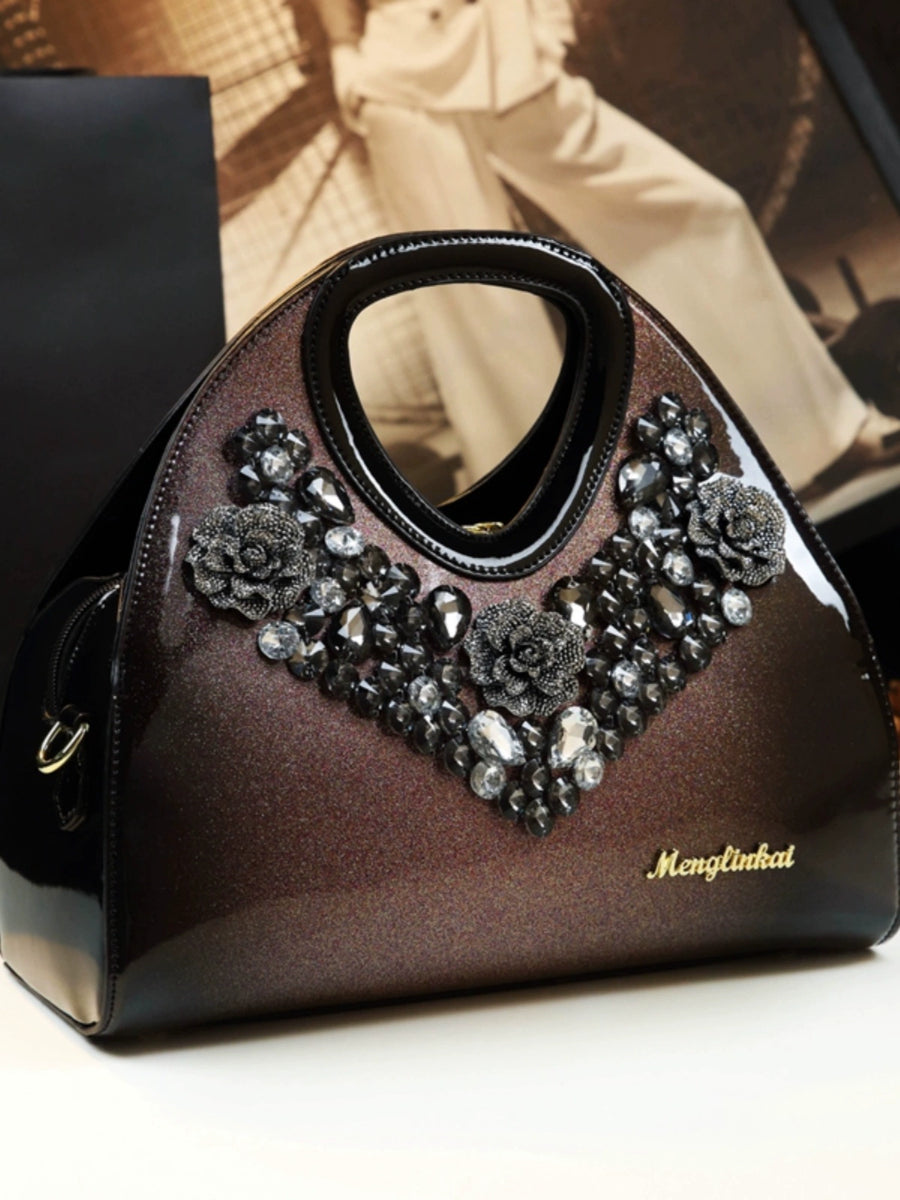 Genuine Leather Middle-Aged Dumpling Bag