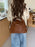 Spring Multi-Functional PU Soft Leather Schoolbag