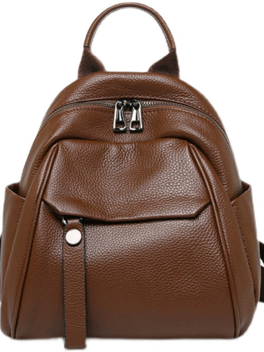 Women's Genuine Full-Grain Leather Backpack