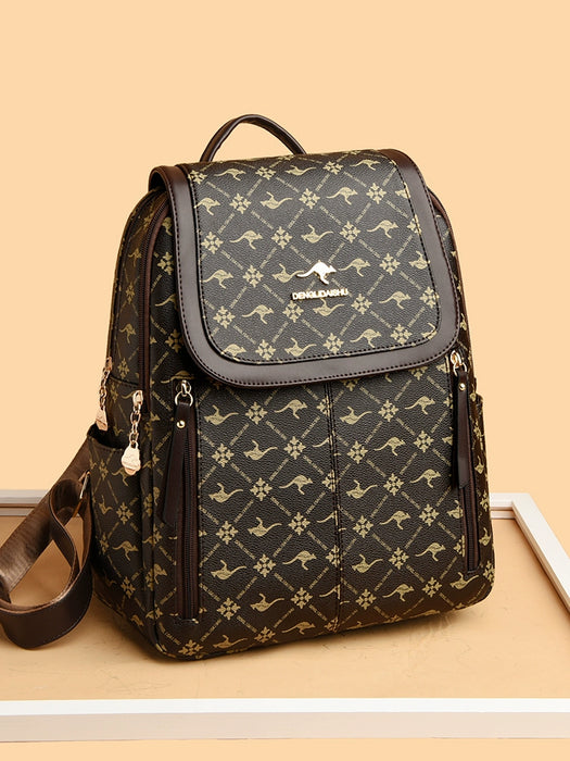 Women’s Large Capacity Leather Travel Backpack