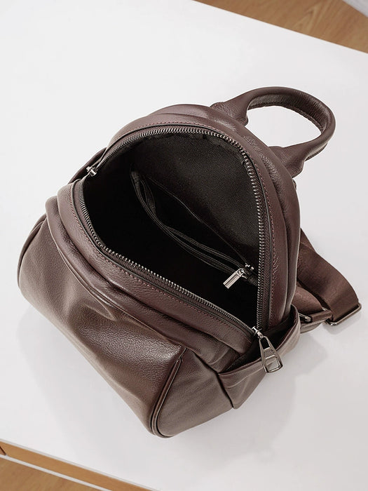 Women’s First Layer Leather Backpack