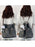Women's Denim & Leather Tote Bag