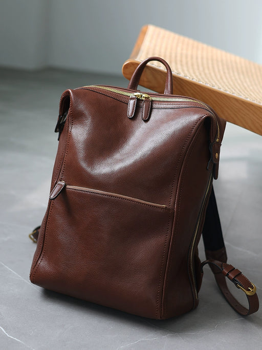Women's Full Leather Backpack