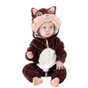 Cute Baby Romper – Unisex Knitted Winter Outfit with Embroidery, 0–36 Months