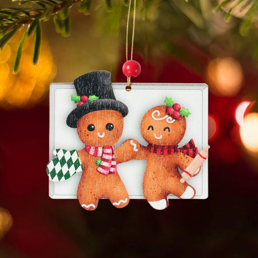 Christmas Wooden Gingerbread Man Ornament