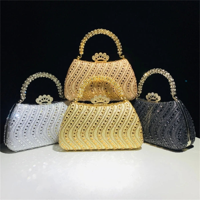 Elegant Purse Trend Luxury Designer Chain Shoulder Bag Women's Handbags Wallets Evening Bags for Wedding Bolso